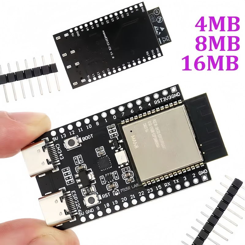 Esp32 C6 - لوحة تطوير ESP32-C6-N4/N8/N16، لوحة أساسية ESP32-C6،