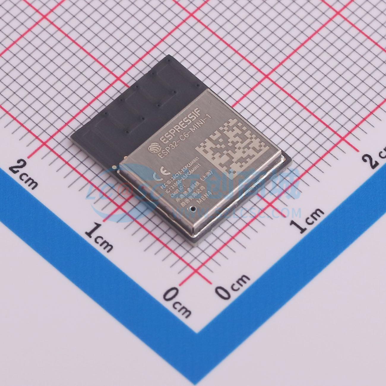Esp32 C6 - 4 قطع ESP32-C6-MINI-1-N4 SMD-53P ESP32-C6FH4 I2C