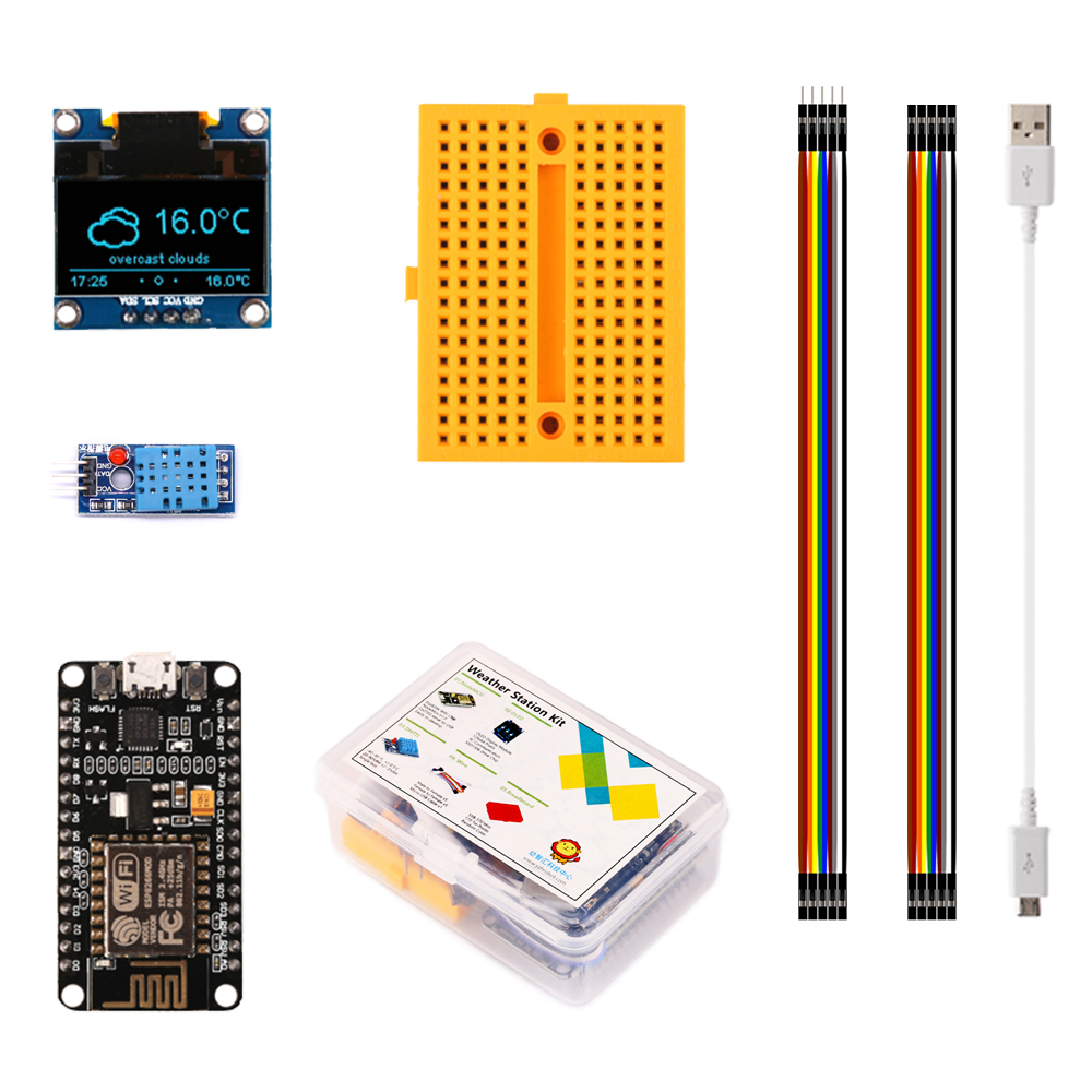 Esp8266 - محطة الطقس ESP8266 DIY, مع درجة