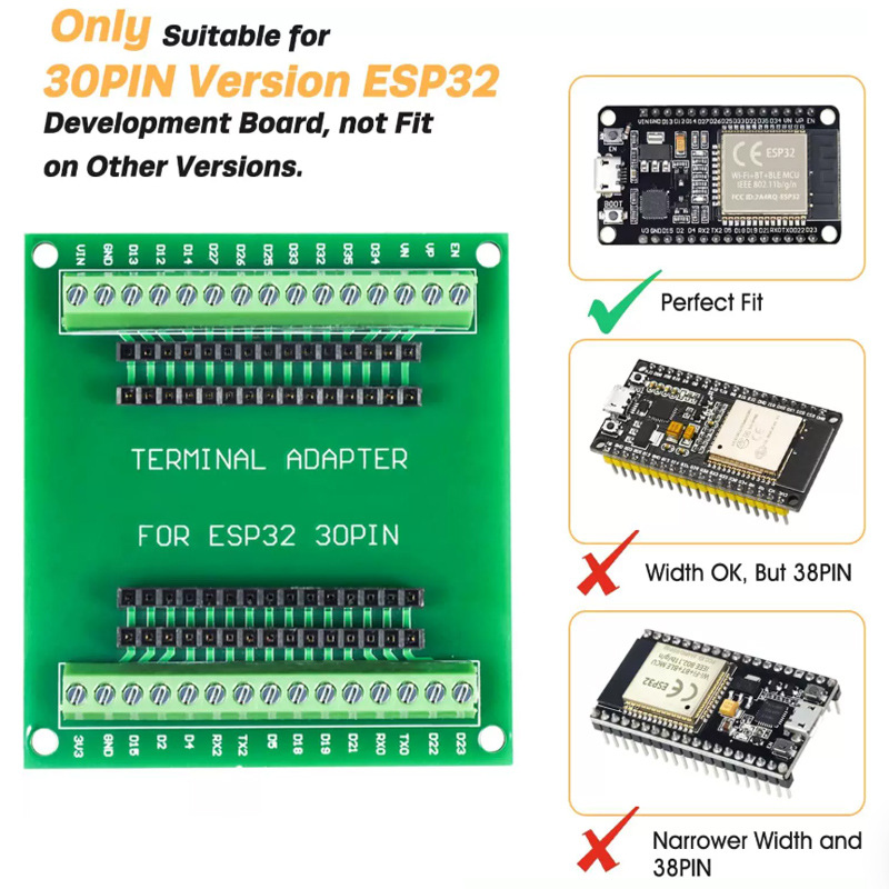 Esp32 Wifi Bluetooth Module - لوحة تطوير ESP32، طراز NodeMCU-32S، ESP32-32D،