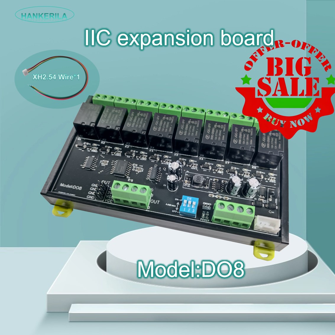 Espressif Esp32 - لوحة مرحل تمديد I2C DO8 حل