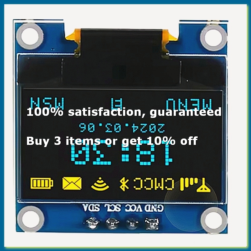 Esp8266 - شاشة عرض OLED مقاس 0.96 بوصة،