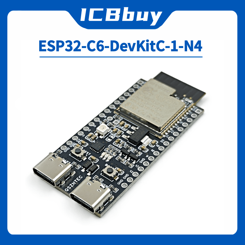 Esp32 S2 - ESP32-C6-DevKitC-1 ESP32-C6 اللوحة الأساسية WIFI6 BLE