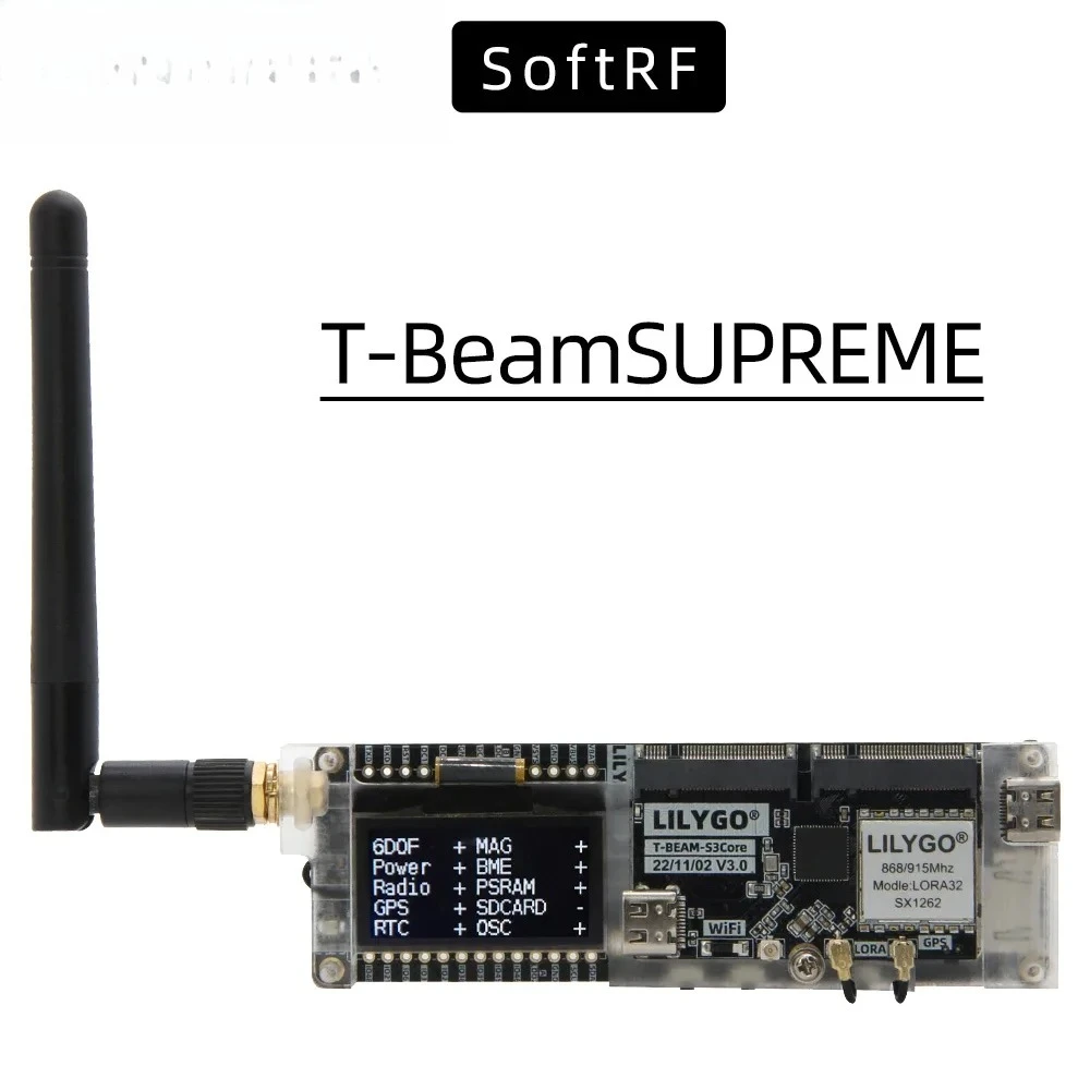 Esp32 Wifi Bluetooth Module - لوحة تطوير LILYGO SoftRF T-BeamSUPREME ESP32-S3