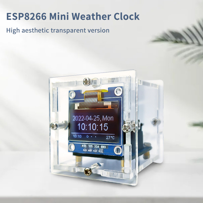 طقم ساعة الطقس المصغرة ESP8266 - مراجعة Esp8266 وسعره