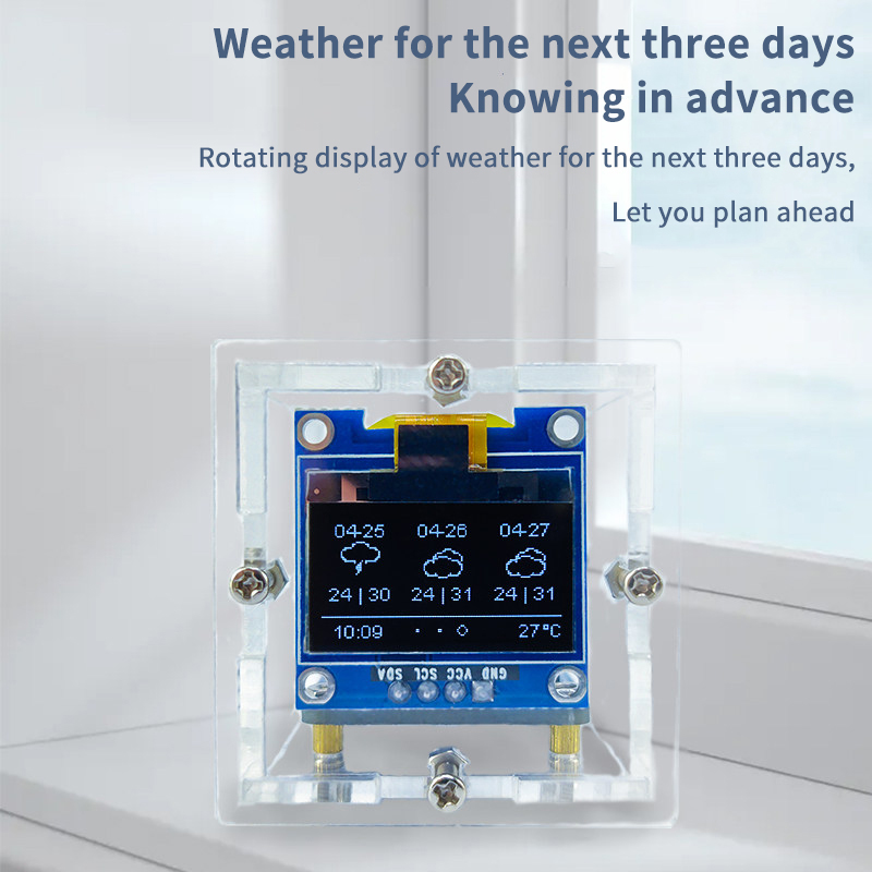 طقم ساعة الطقس المصغرة ESP8266 - مراجعة Esp8266 وسعره