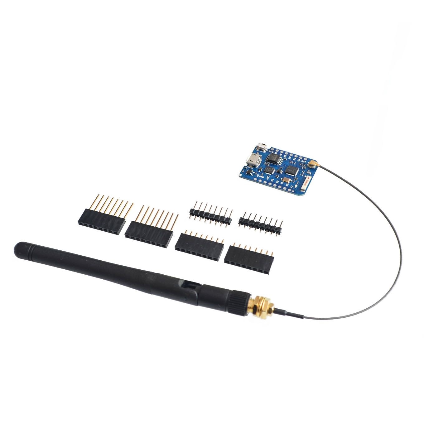 WEMOS-موصل هوائي خارجي ، لوحة  - مراجعة Esp8266 Nodemcu وسعره