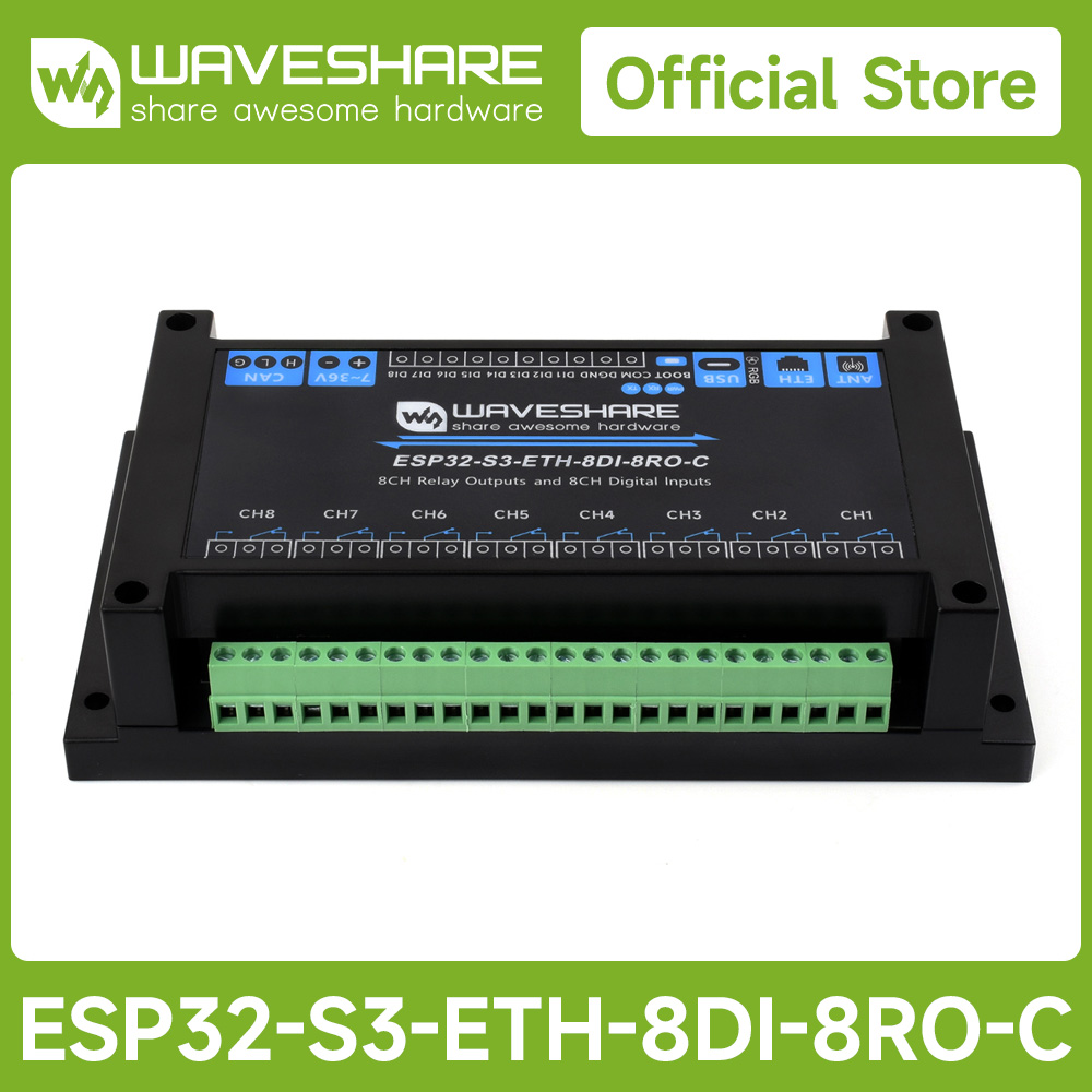 وحدة ترحيل WiFi صناعية ذات 8 ق - مراجعة Esp32 S3 وسعره
