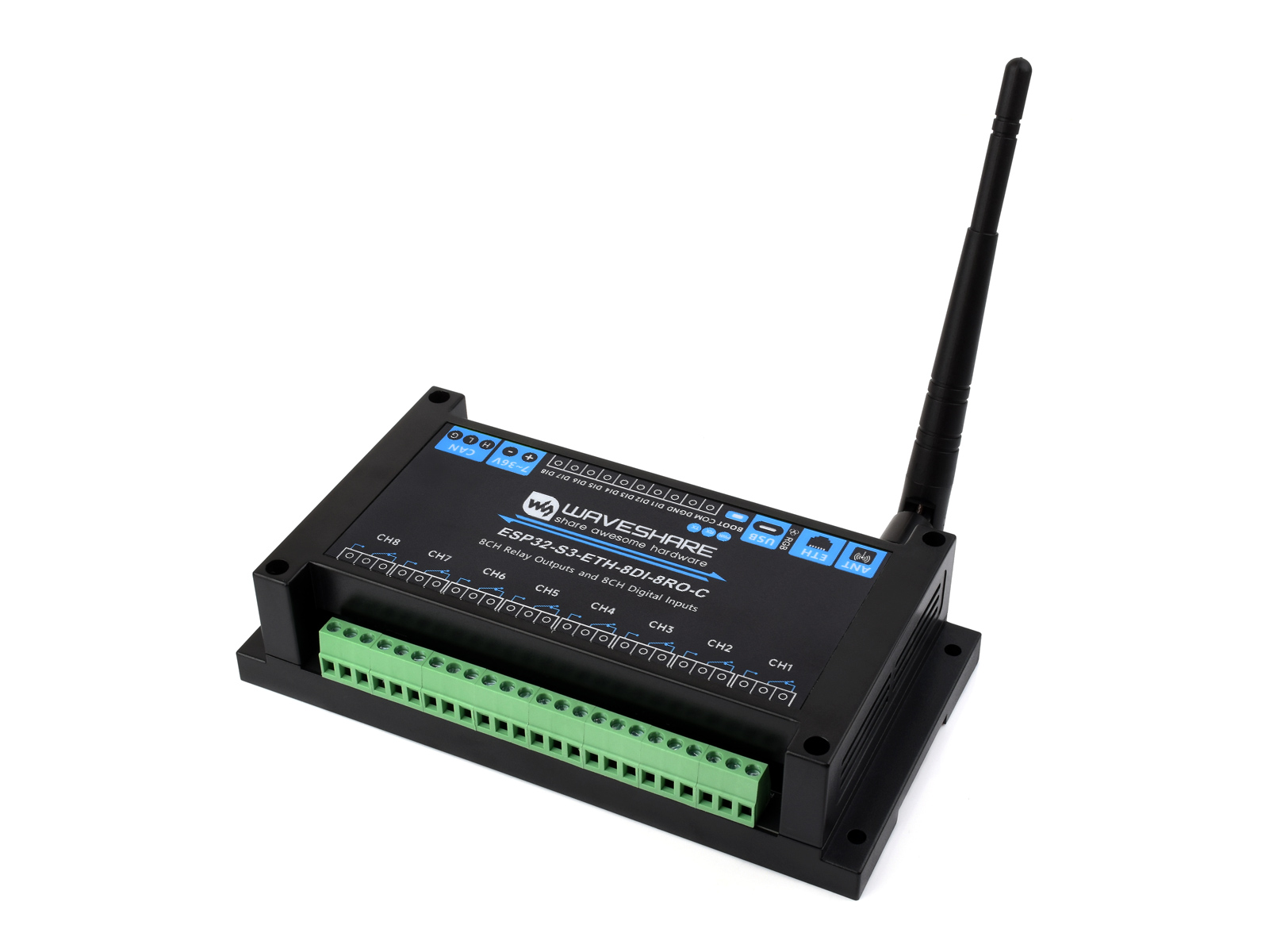 وحدة ترحيل WiFi صناعية ذات 8 ق - مراجعة Esp32 S3 وسعره