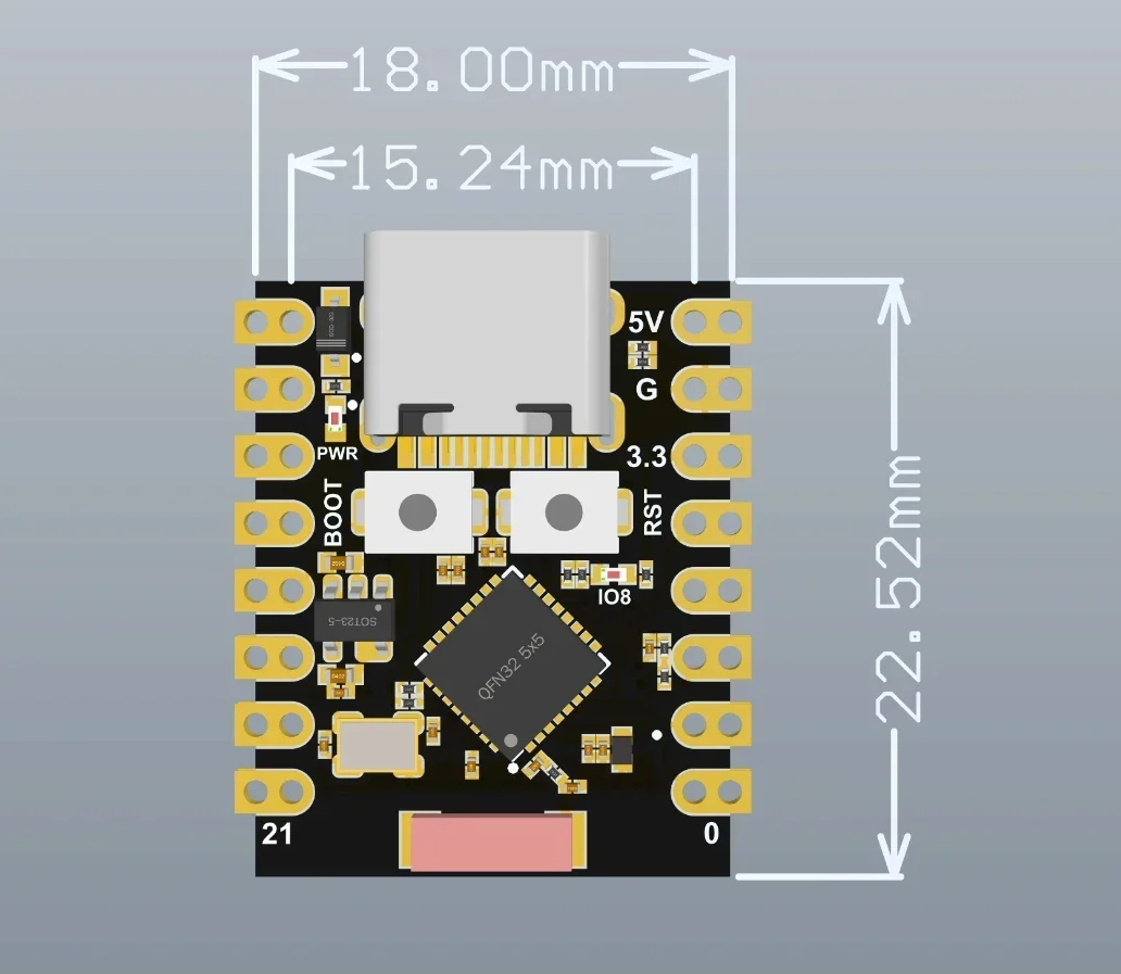 لوحة تطوير سوبر ميني لاردوينو  - مراجعة Esp32 C3 وسعره
