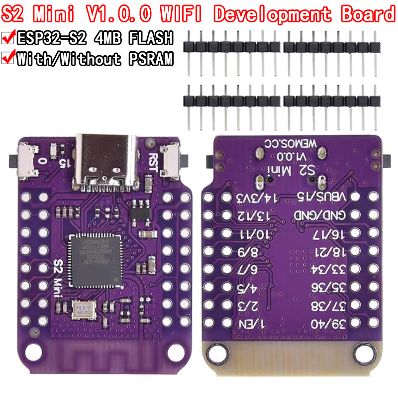 ESP32 S2 Mini V1.0.0 - LOLIN W - مراجعة Esp32 S2 وسعره