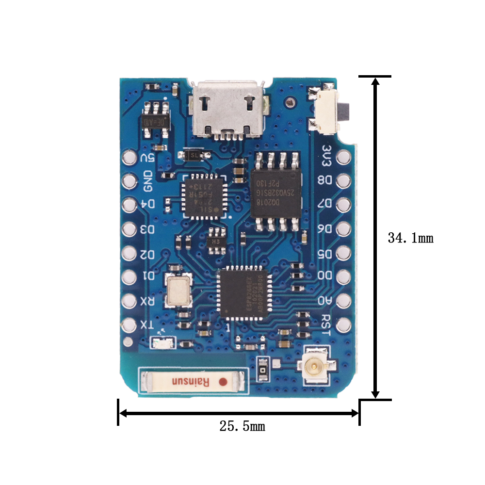 WeMos-D1 لوحة تطوير صغيرة برو  - مراجعة Esp8266 Nodemcu وسعره