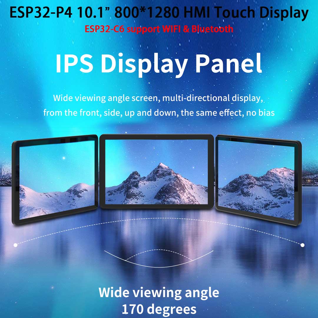 ESP32-P4 10.1 بوصة 800*1280 IP - مراجعة Esp32 P4 وسعره
