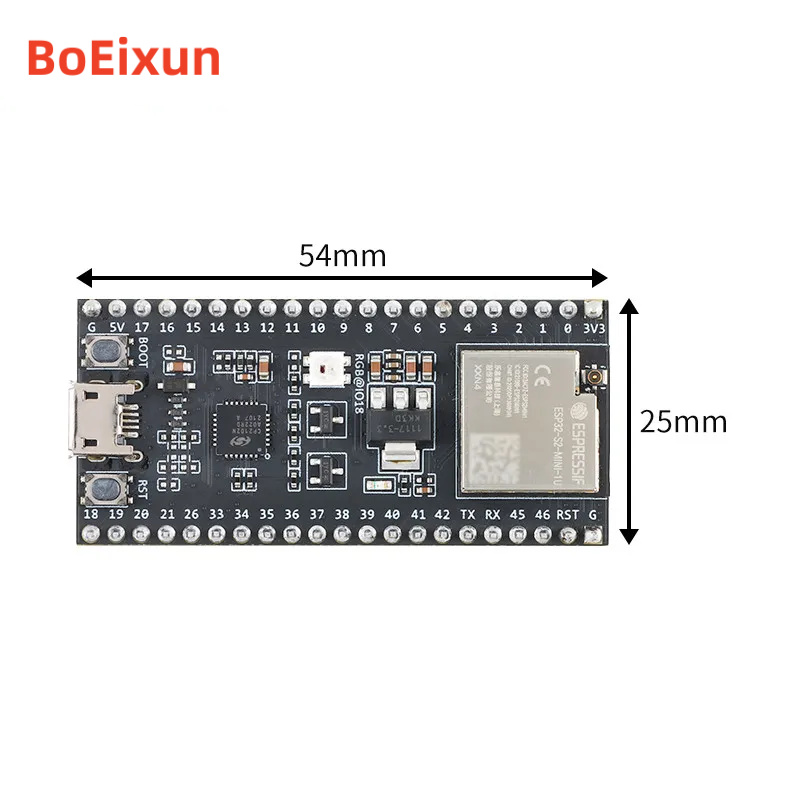 ESP32-S2-DevKitM-1U مجلس التنم - مراجعة Esp32 S2 وسعره