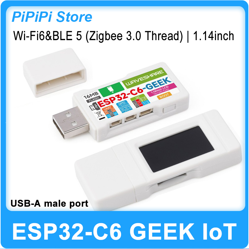 لوحة تطوير ESP32-C6 GEEK مع شا - مراجعة Esp32 C6 وسعره