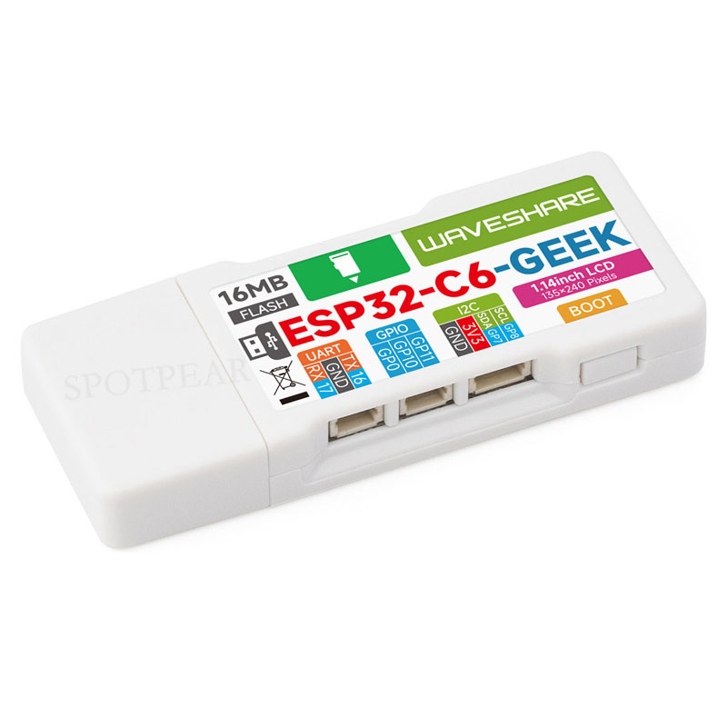 لوحة تطوير ESP32-C6 GEEK مع شا - مراجعة Esp32 C6 وسعره