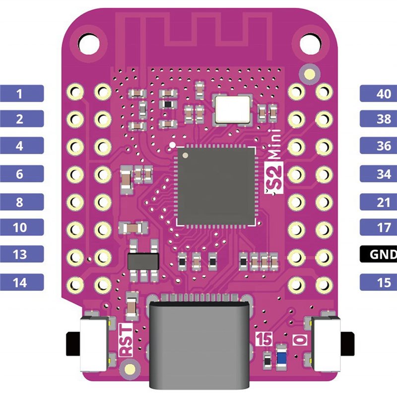 لوحة تطوير واي فاي S2 Mini V1. - مراجعة Esp32 S2 وسعره