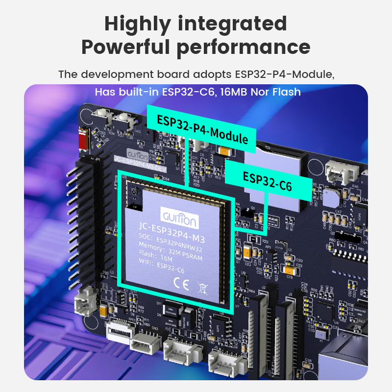 لوحة تطوير ESP32-P4+ESP32-C6 ل - مراجعة Esp32 P4 وسعره