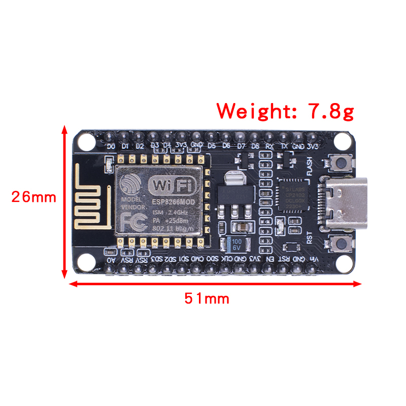 وحدة لاسلكية نوديمكو CP2102 نو - مراجعة Esp8266 Nodemcu وسعره