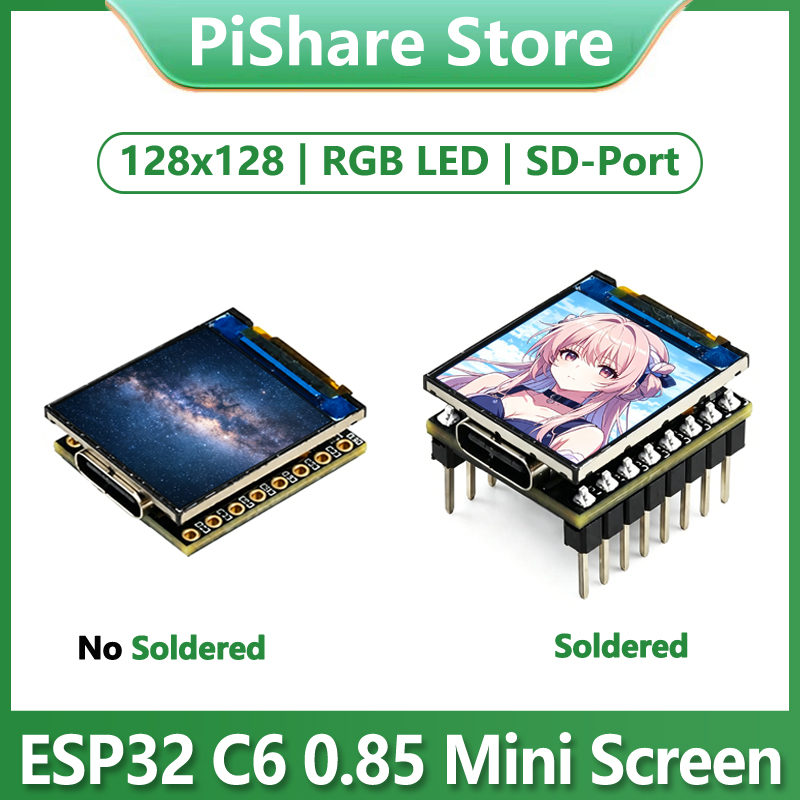 لوحة تطوير ESP32-C6 مع شاشة LC - مراجعة Esp32 C6 وسعره