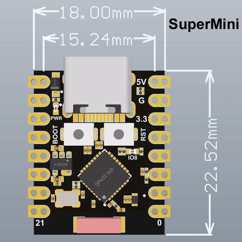 لوحة تطوير ESP32-S3 Supermini  - مراجعة Esp32 Wifi Bluetooth Module وسعره