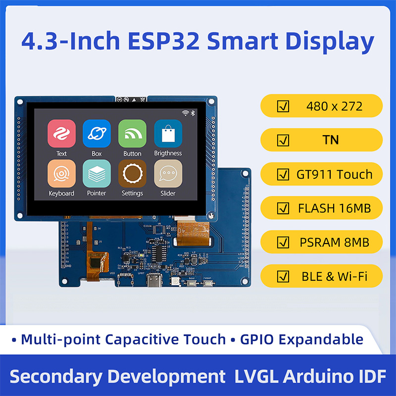 لوحة تطوير ESP32 S3 بشاشة لمس  - مراجعة Esp32 P4 وسعره