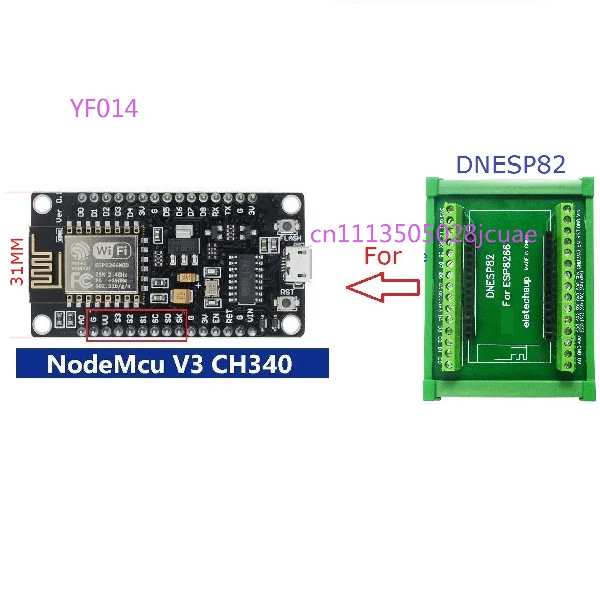 وحدة واي فاي ESP8266 NodeMcu م - مراجعة Esp8266 وسعره